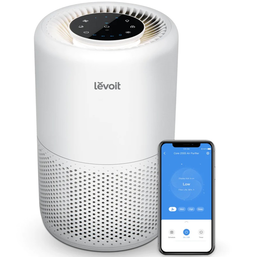 מטהר אוויר חכם כולל שליטה מאפליקציה Levoit &lrm;Core 200S