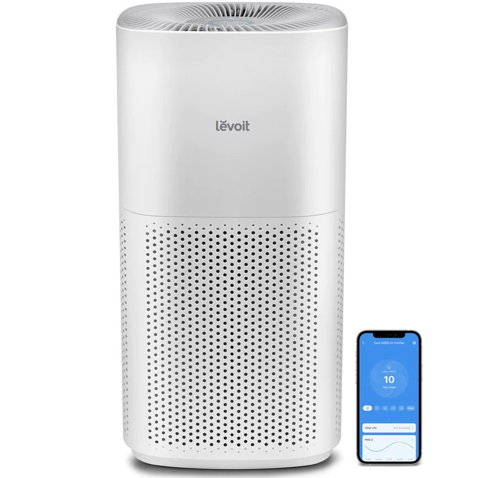 מטהר אוויר חכם כולל שליטה באפליקציה Levoit &lrm;Core 600S