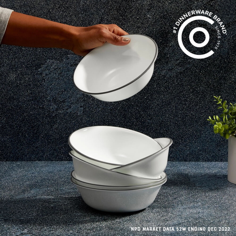 סט צלחות קורל 54 חלקים ל-18 סועדים corning by corelle