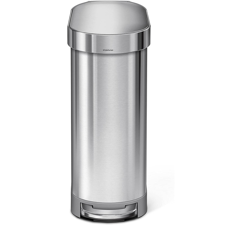 פח דוושה צר אובלי 45 ליטר Simplehuman &lrm;CW2044