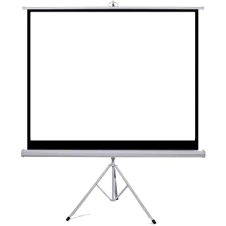 מסך למקרן כולל חצובה 1.80X1.80 מטר General &lrm;1.80X1.80