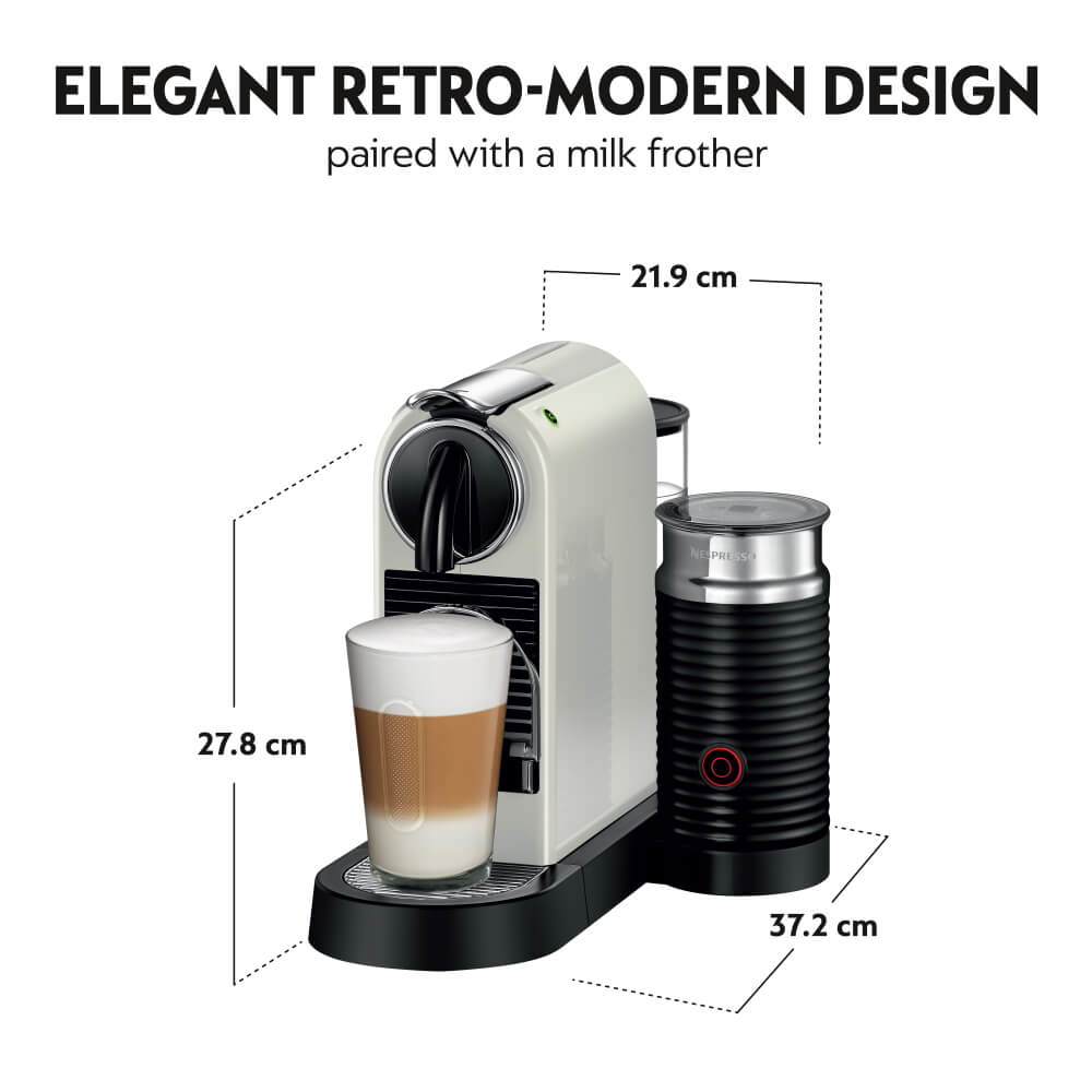 מכונת קפה ומקציף חלב nespresso