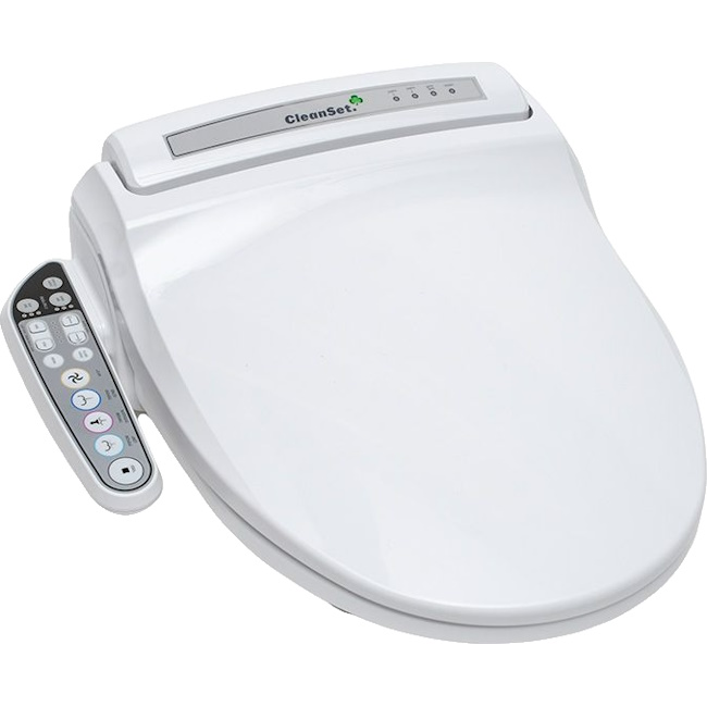 מושב בידה לאסלה כולל פאנל שליטה חכם Plasson &lrm;Cleanset - פאנל קבוע