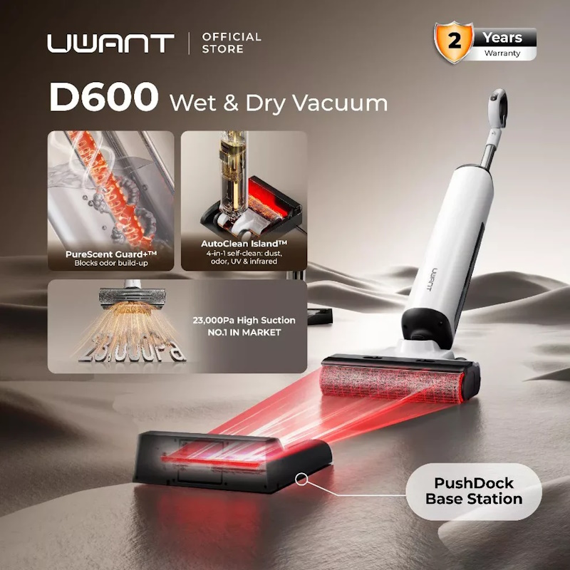 שואב שוטף ידני אלחוטי uwant