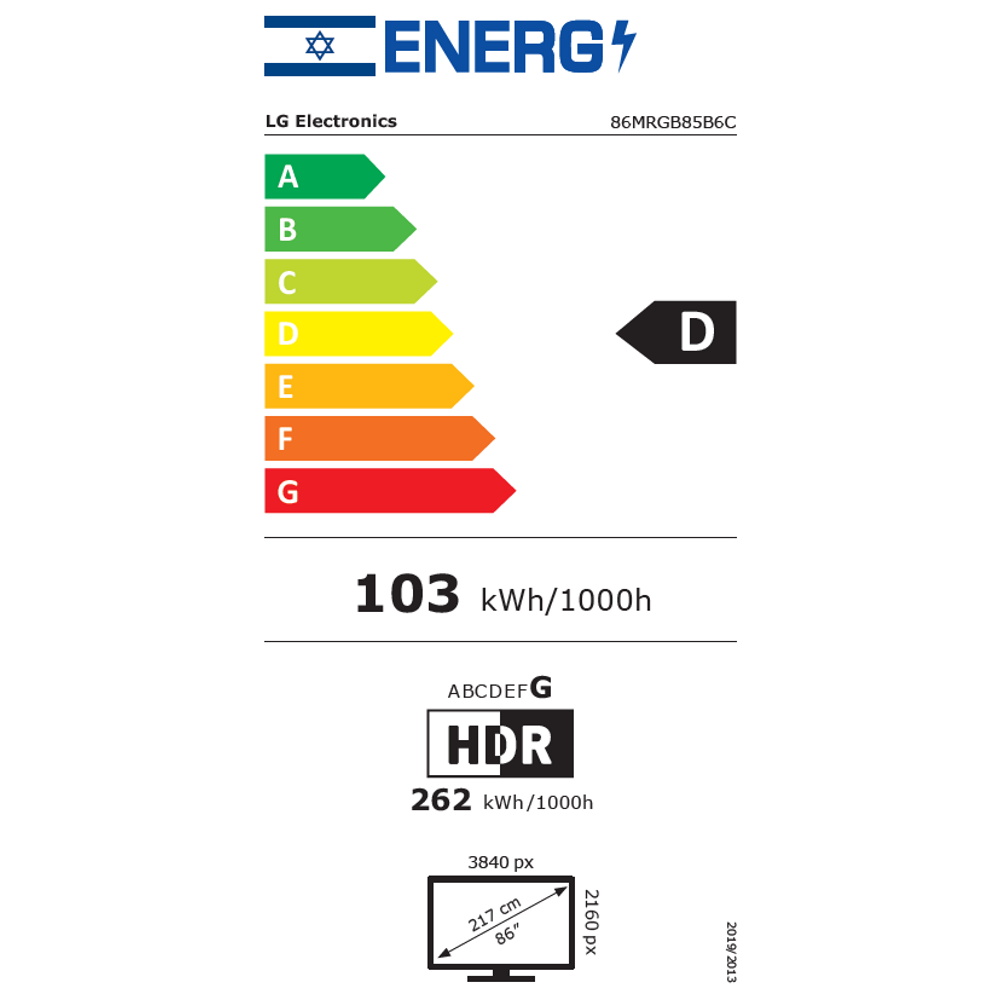 תווית אנרגיה - 86mrgb85b6c lg