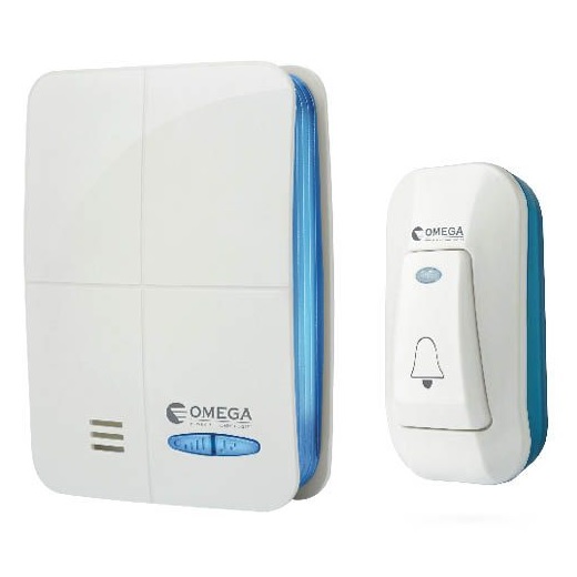 פעמון דלת אלחוטי דיגיטלי Omega &lrm;DB180-B1-BL כחול