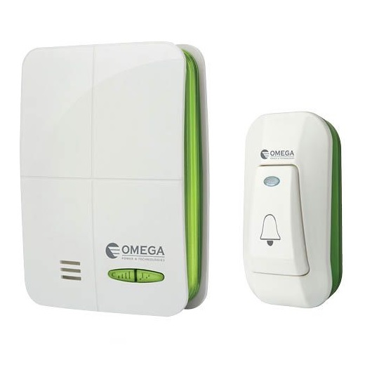 פעמון דלת אלחוטי דיגיטלי Omega &lrm;DB180-B1-GR ירוק