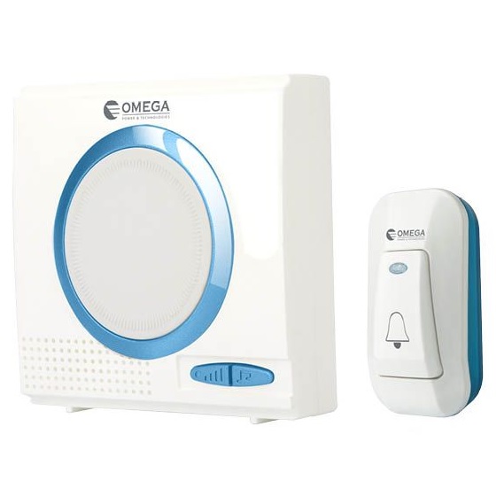 פעמון דלת אלחוטי דיגיטלי Omega &lrm;DB181-B1-BL כחול