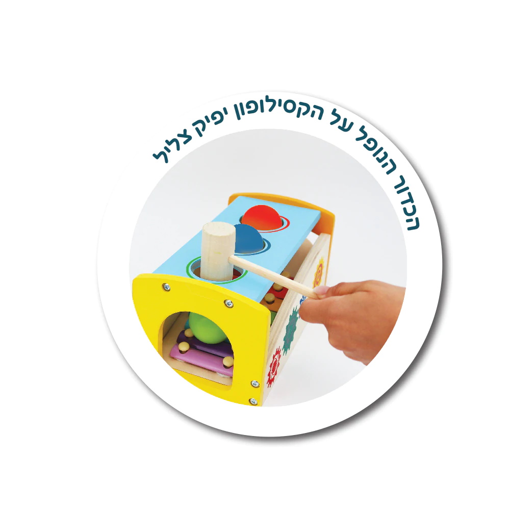 תמונה של משחק הך פטיש משולב קסילופון עץ iam
