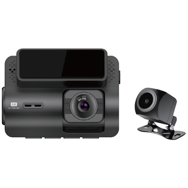 מצלמת רכב קדמית UHD 4K ואחורית FHD 2K ‏Premier &lrm;DVR4000