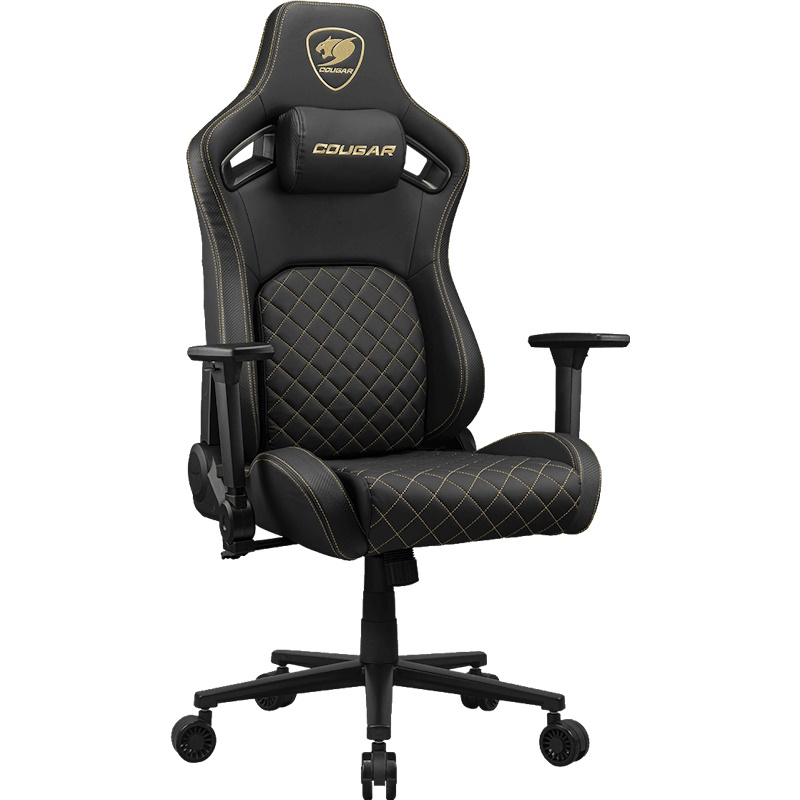 כסא גיימינג כולל ריפוד דמוי עור Cougar &lrm;Defensor Gold