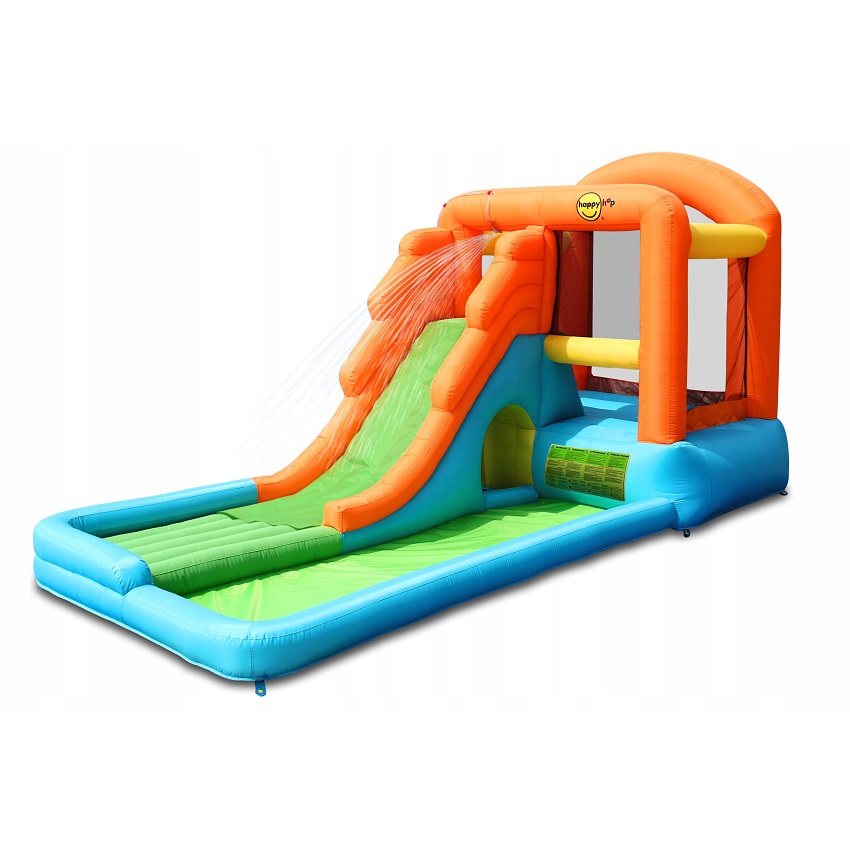 מגלשת מים מתנפחת Happy Hop &lrm;Giant Airflow Bouncy Castle and Pool 9049