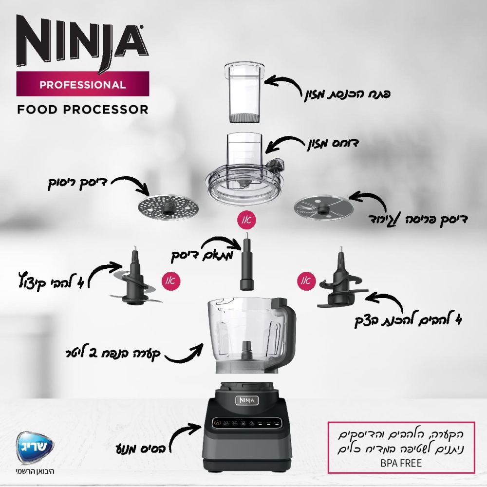מעבד מזון עוצמתי ninja