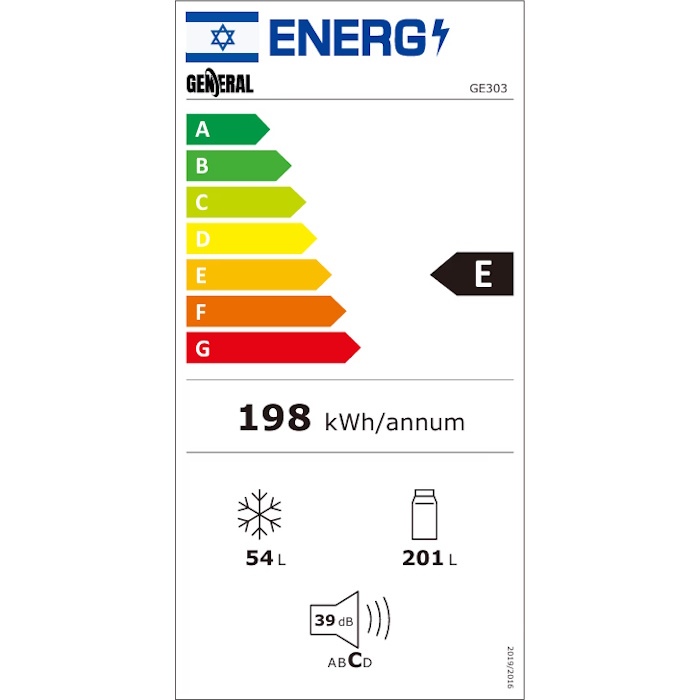 תווית אנרגיה - ge303bix שחור מט general