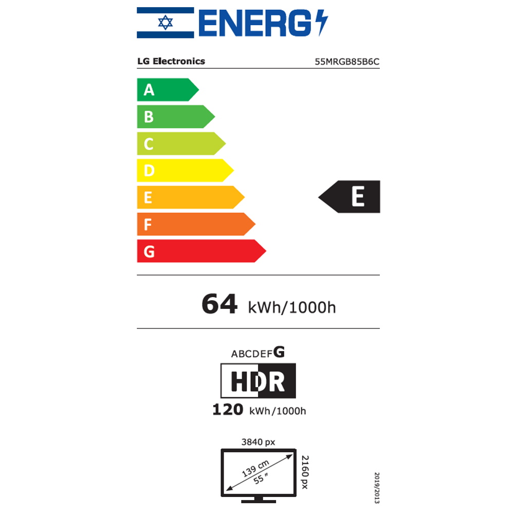 תווית אנרגיה - 55mrgb85b6c lg