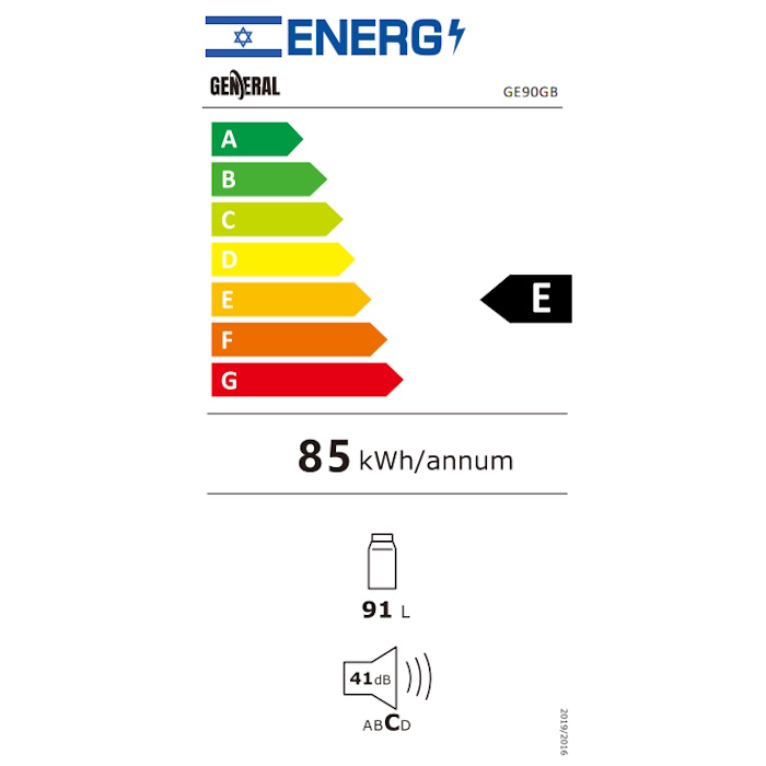 תווית אנרגיה - ge90gw זכוכית לבנה general