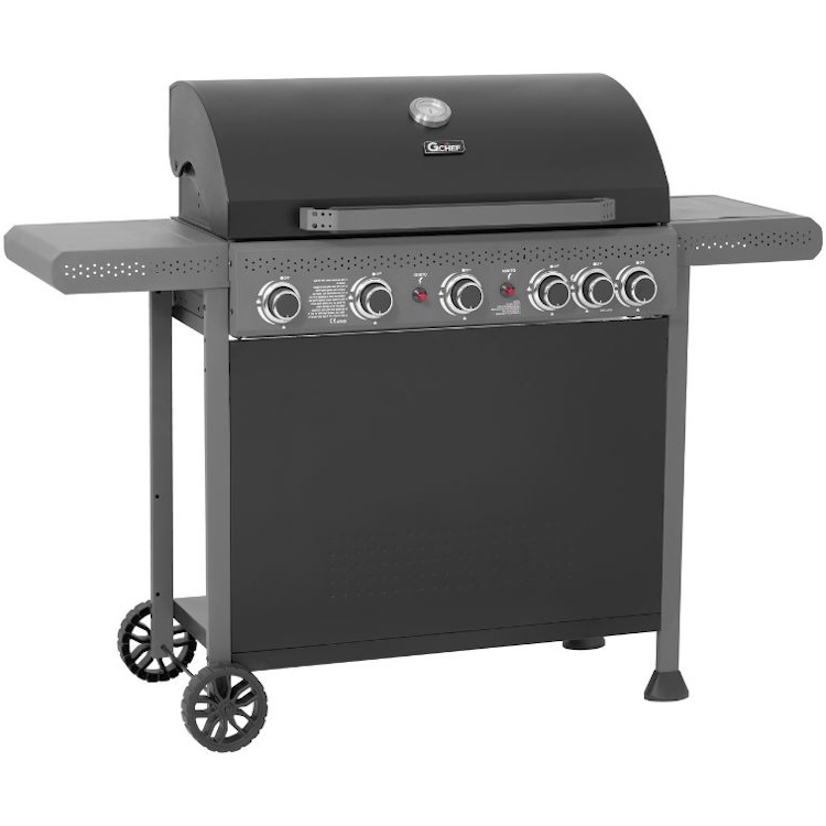 תמונה של גריל גז 5 מבערים כולל כירת צד g.chef