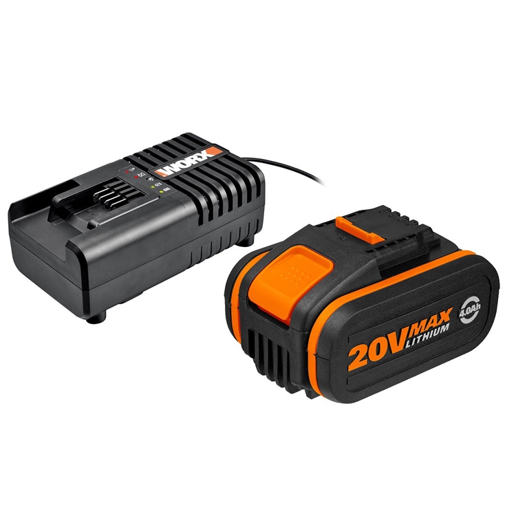 ערכת סוללה ומטען מהיר WORX 20V 2Ah &lrm;WA3601