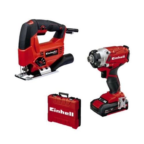 סט מברגת אימפקט 18V + מסור אנכי Einhell &lrm;EINHELL-2D