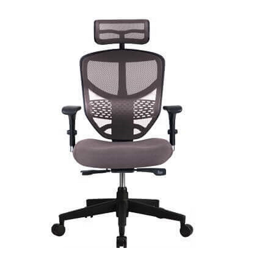 כסא ארגונומי מעוצב לישיבה ממושכת Comfort  קומפורט  ENJOY - אפור
