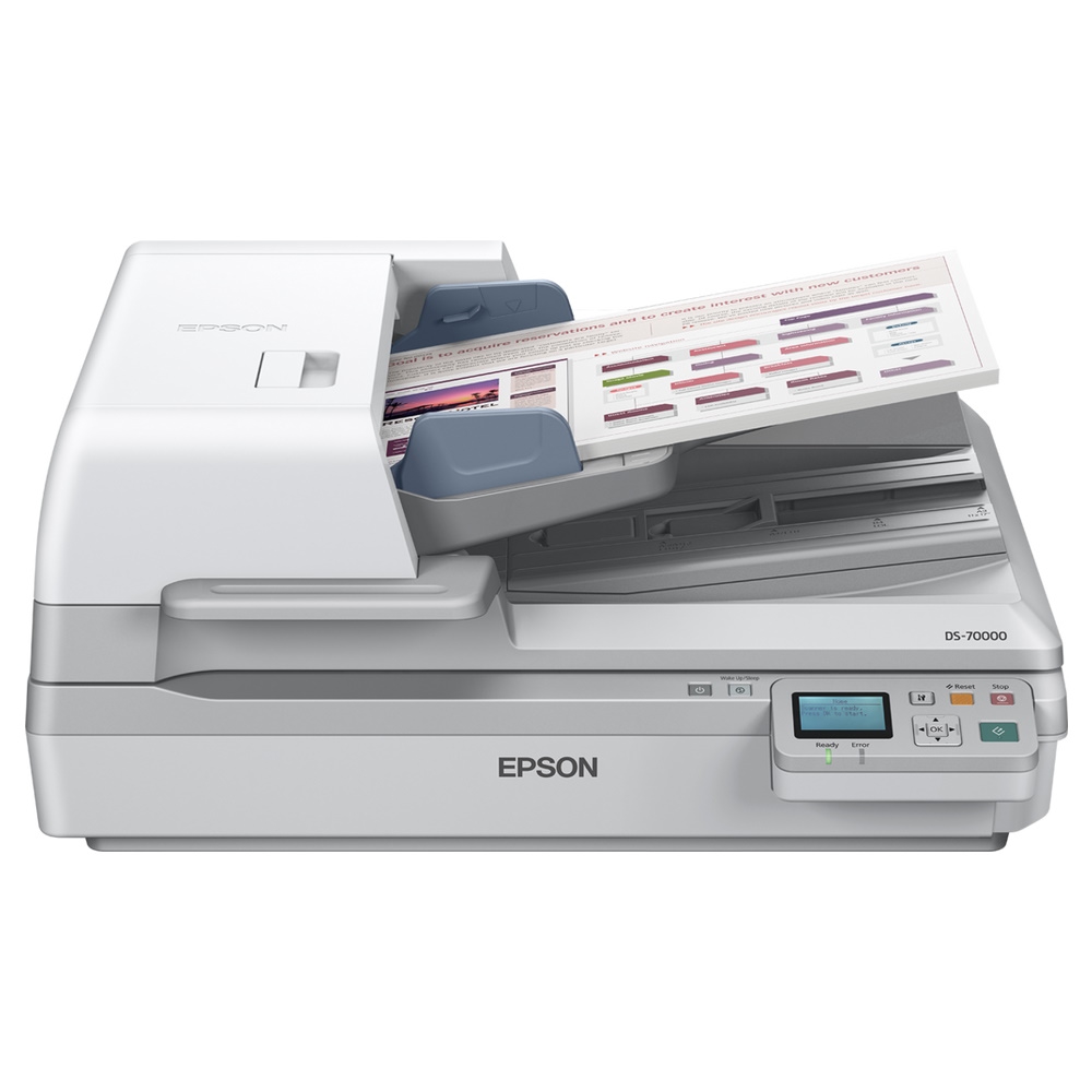 סורק רשת (A3) Epson &lrm;WorkForce DS-70000N (כולל כרטיס רשת)