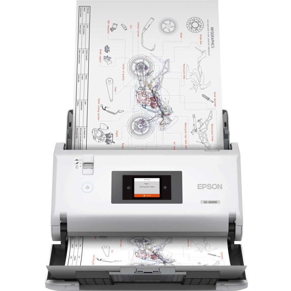סורק שולחני (A3) Epson &lrm;WorkForce DS-32000