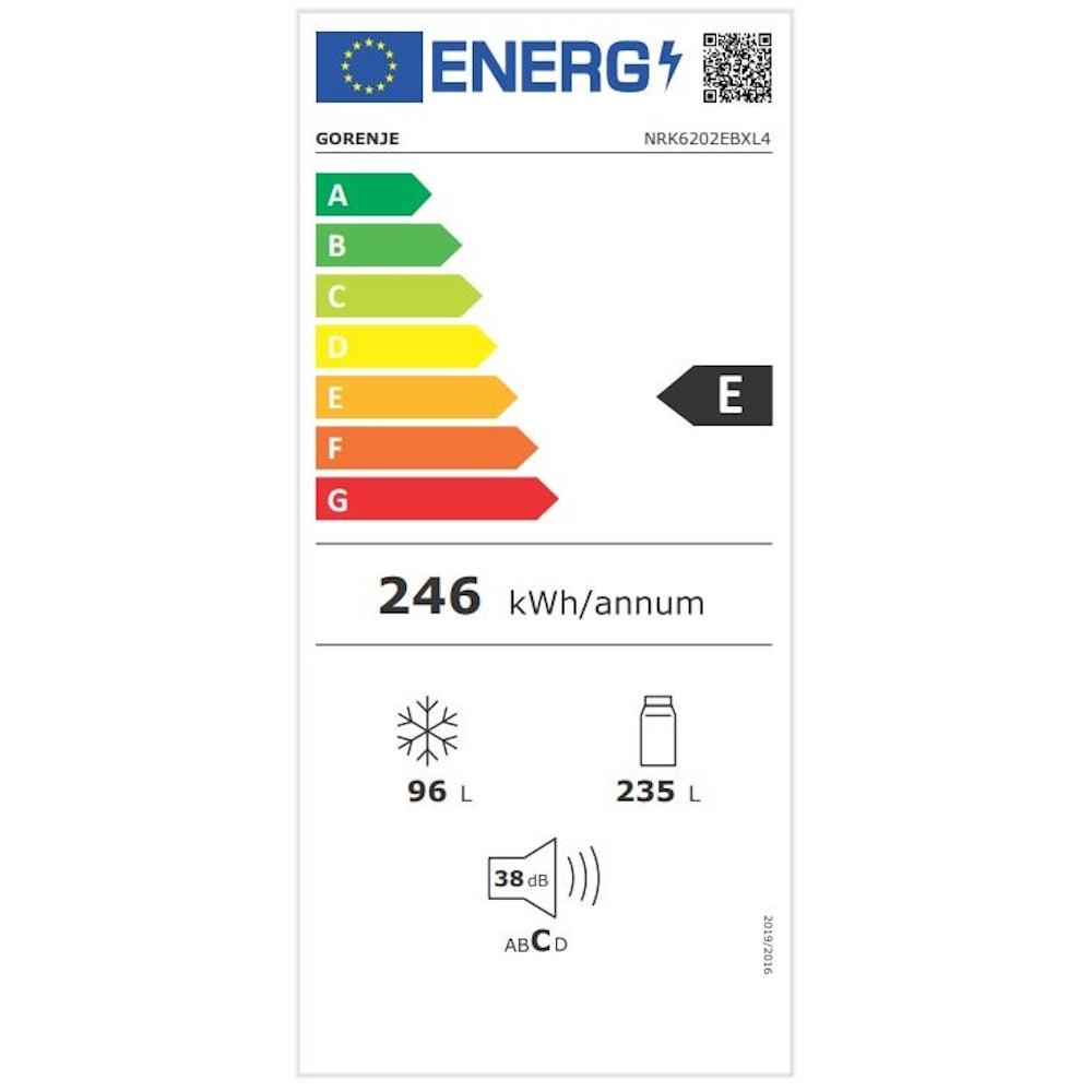 תווית אנרגיה - nrk6202ebxl4 gorenje