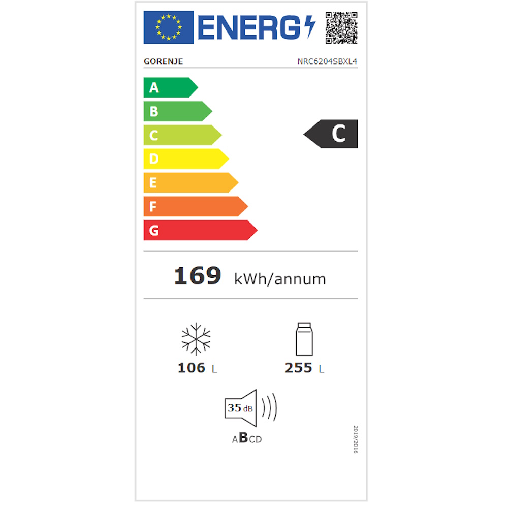 תווית אנרגיה - nrc6204sbxl4 gorenje