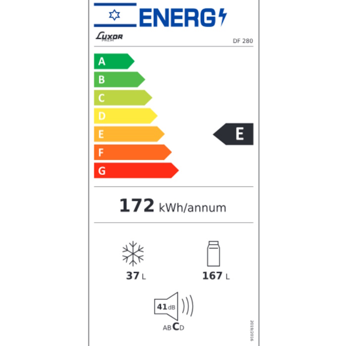 תווית אנרגיה - df280-white לבן luxor