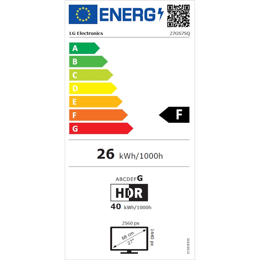 תווית אנרגיה - 27gs75q-b lg