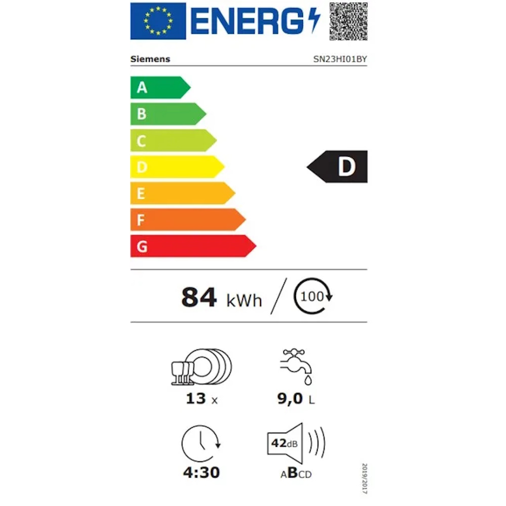 תווית אנרגיה - iq300 sn23hi01by siemens