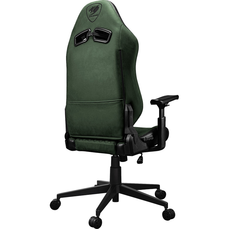 כסא גיימינג מעוצב ריפוד בד דמוי עור cougar