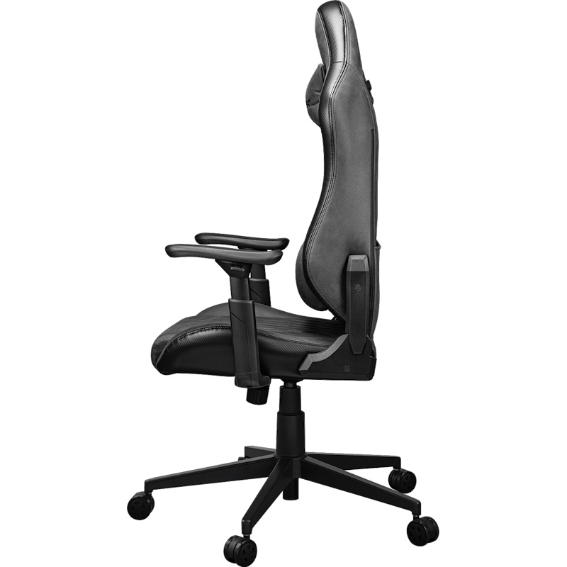 תמונה של כסא גיימינג מעוצב ריפוד בד דמוי עור cougar