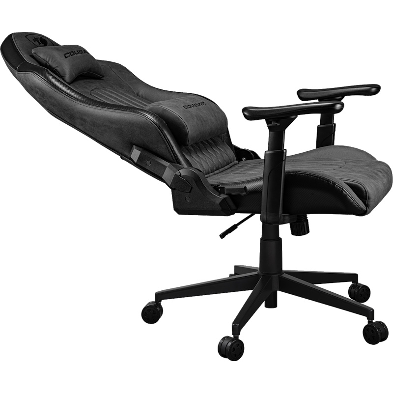 כסא גיימינג מעוצב ריפוד בד דמוי עור cougar