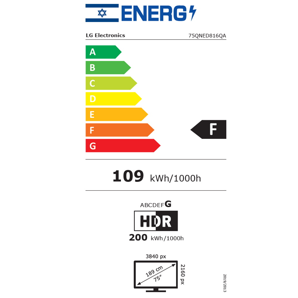 תווית אנרגיה - 75qned816qa lg