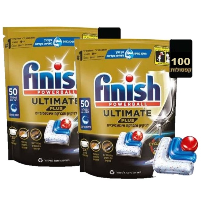 מארז 100 טבליות למדיח finish
