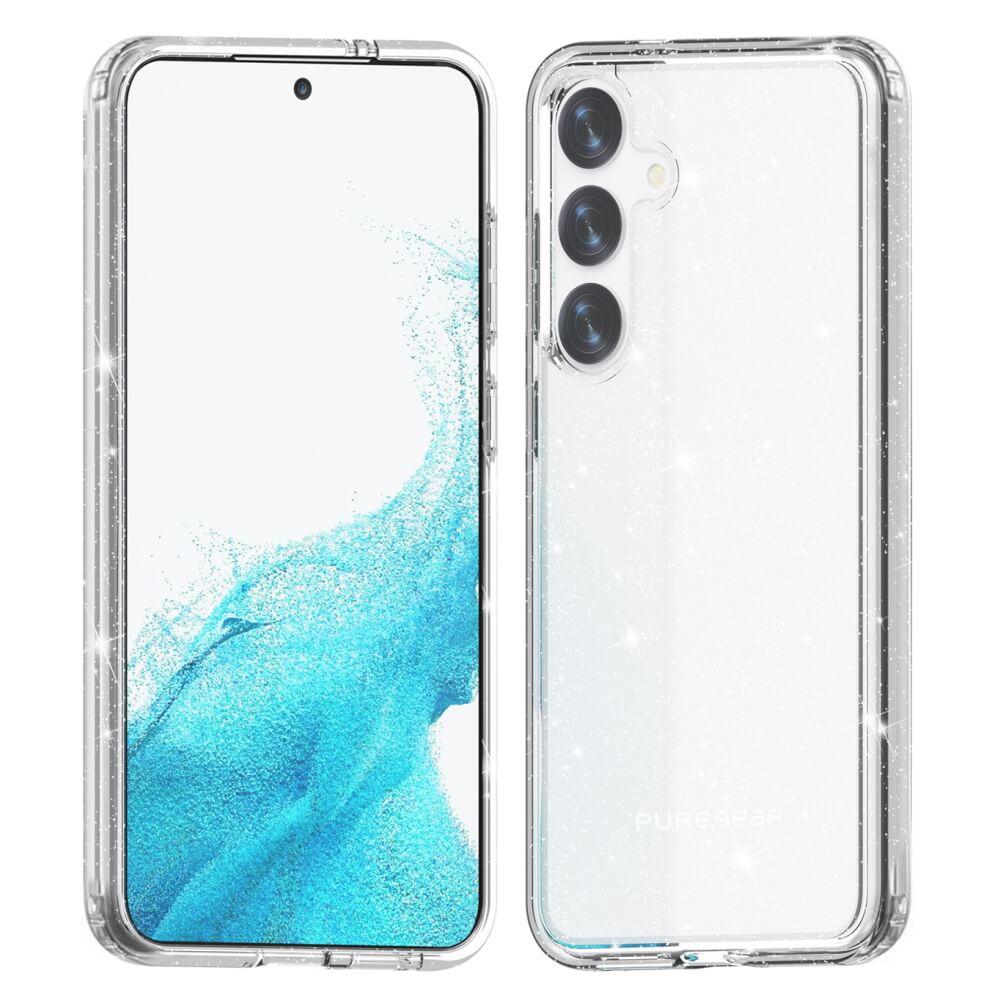 כיסוי אחורי שקוף מנצנץ puregear