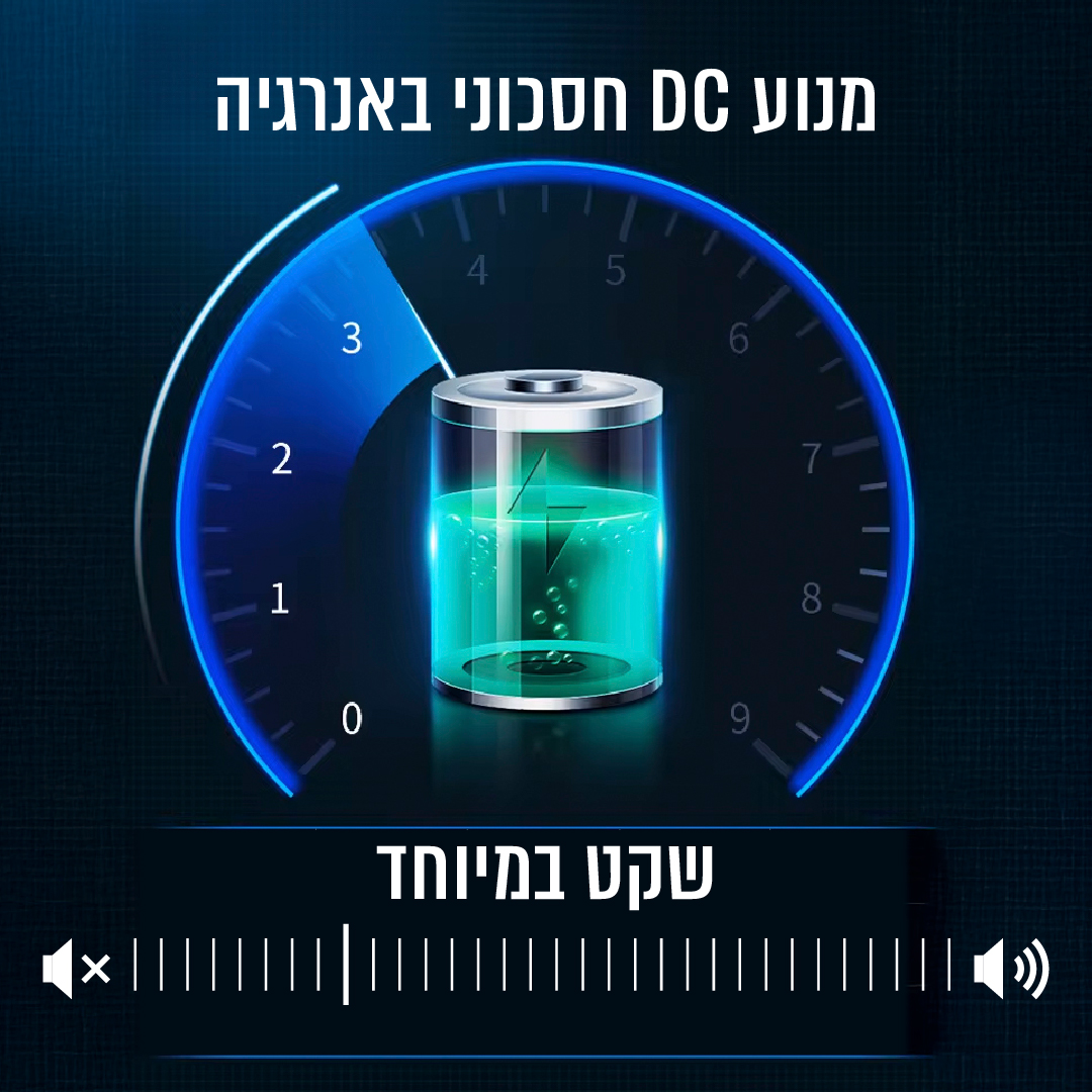מאוורר תקרה 42 הכולל כנפיים נסתרות, תאורת cct ושלט taiyo