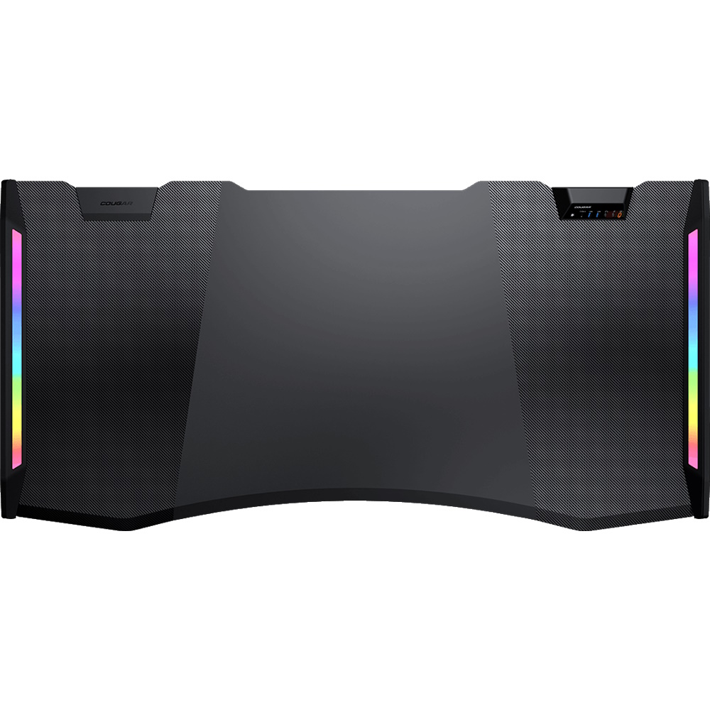 שולחן גיימינג חשמלי כולל תיבת i/o‏ ותאורת rgb ‏- 150 סמ cougar