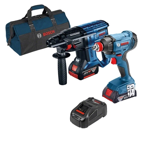 מברגה/מפתח רטיטה + פטישון נטען bosch