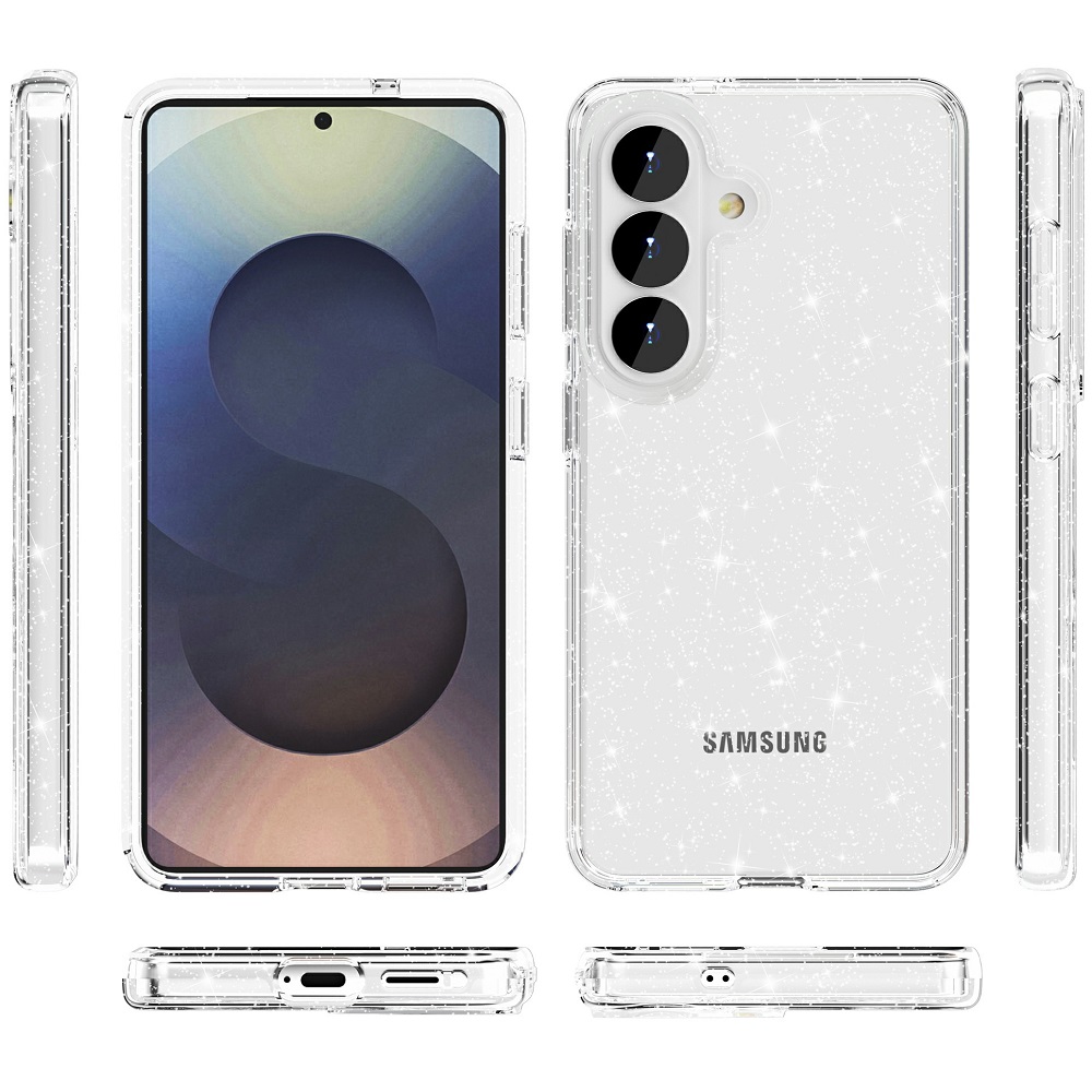 crystal glitter - samsung s26 plus שקוף מנצנץ gripcase