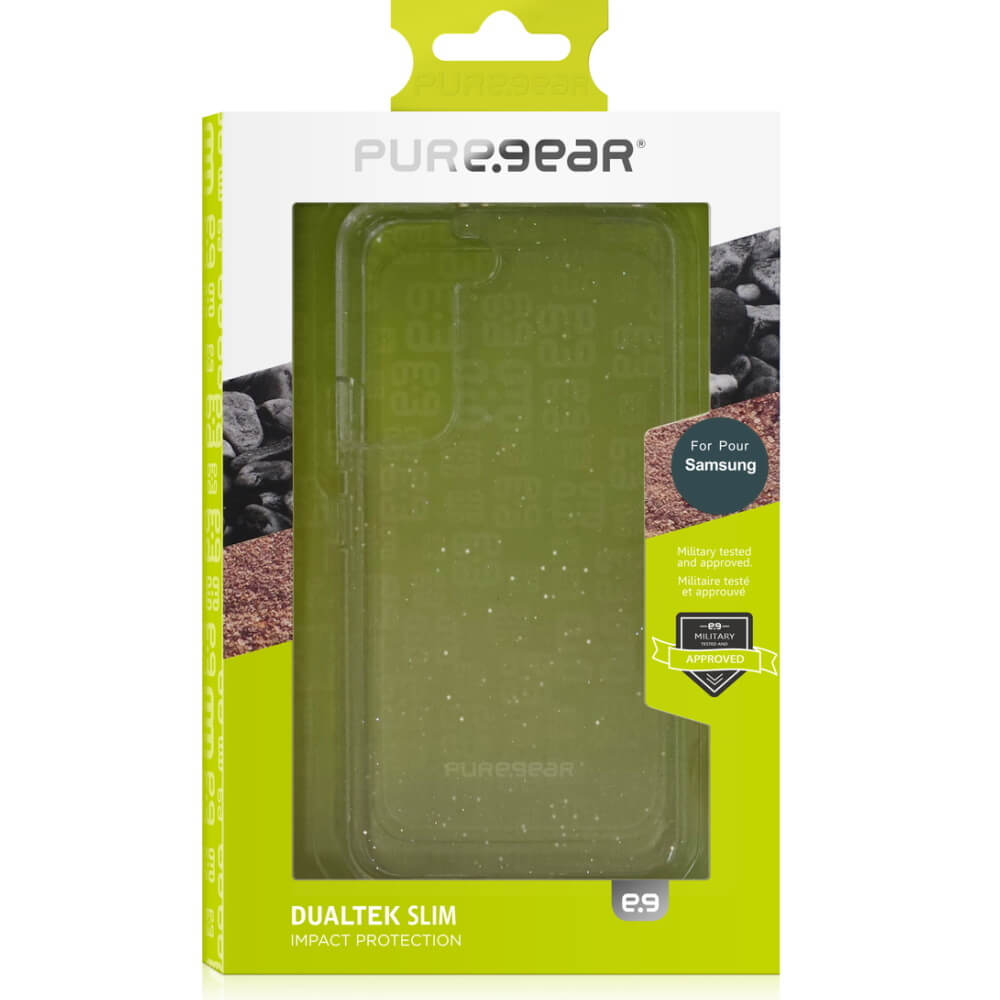 תמונה של כיסוי אחורי שקוף מנצנץ puregear
