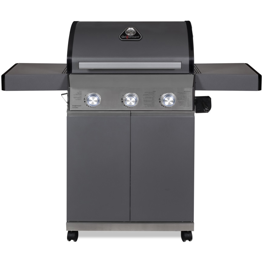 גריל גז היברידי 3 מבערים משולב פחמים Grillstream &lrm;GS Classic 3B אפור