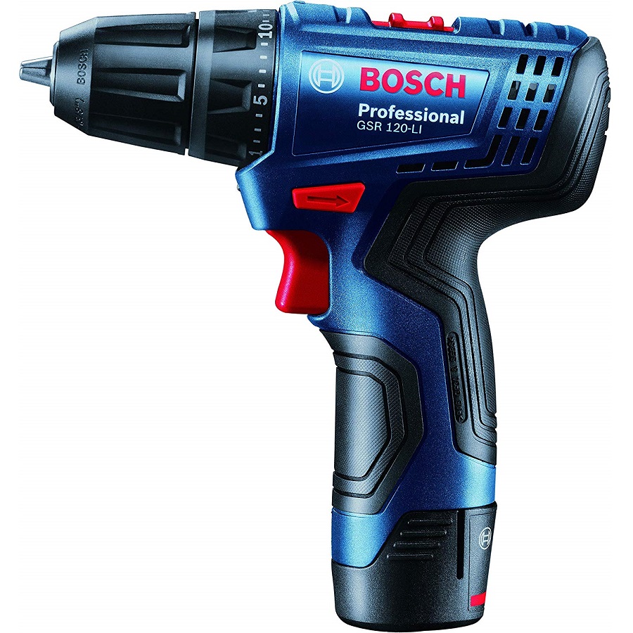 סרטון - מברגה/מקדחה 12v כולל 2 סוללות 2ah במזוודה bosch  בוש  gsr120li 2.0ah