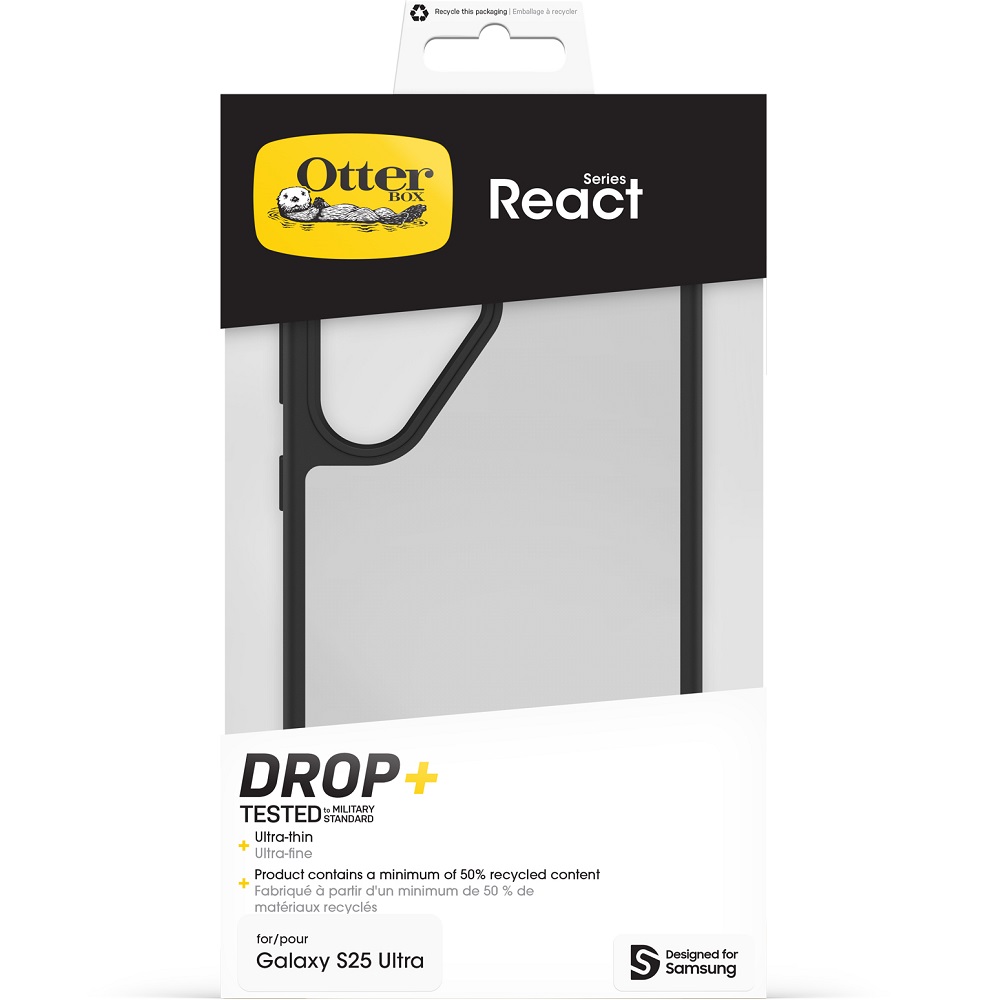 כיסוי שקוף - שחור לסמארטפון otterbox