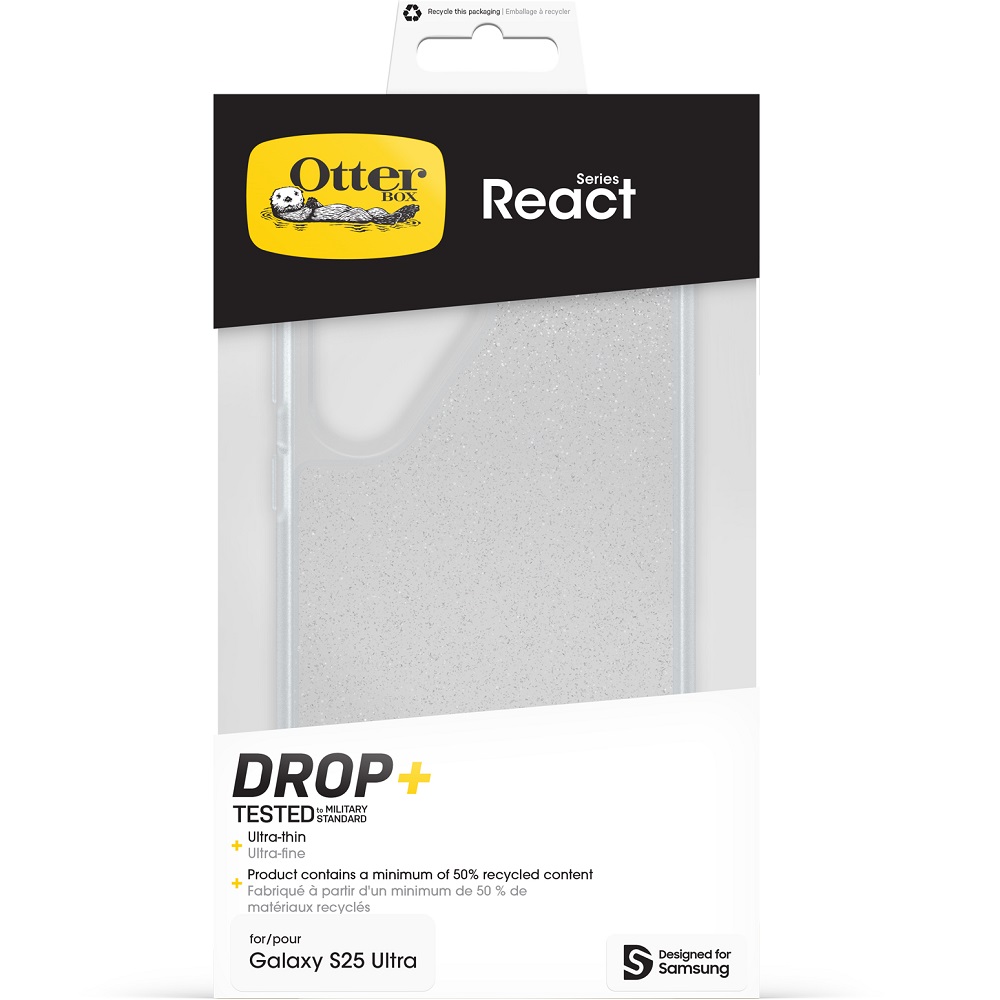 כיסוי אחורי שקוף מנצנץ OtterBox &lrm;Galaxy S25 Ultra - React Stardust