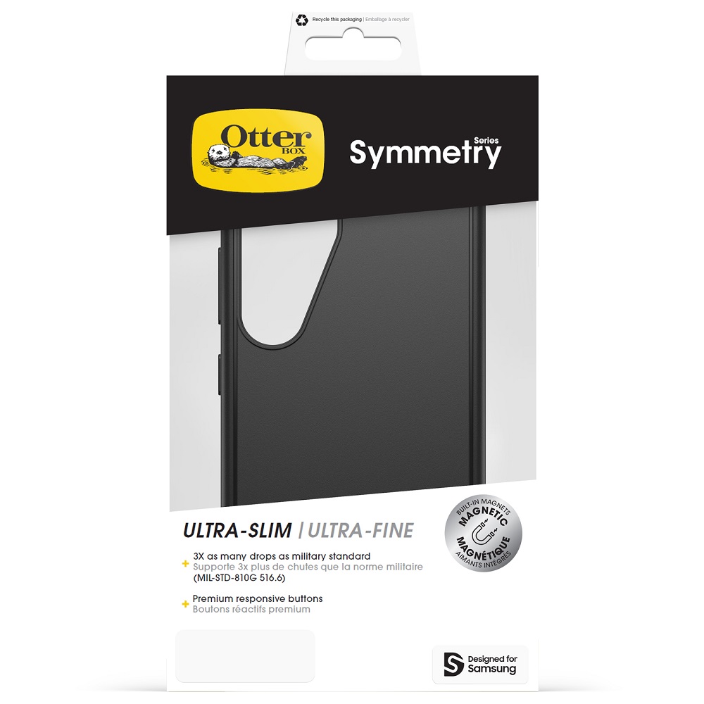 כיסוי אחורי מגנטי שחור OtterBox &lrm;Galaxy S25 - Symmetry שחור