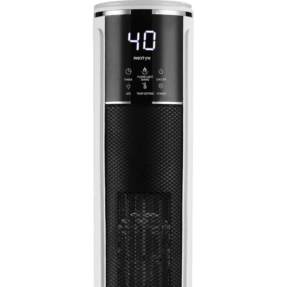 תנור חימום מגדל אפקט להבה 2000w כולל שלט eco euro