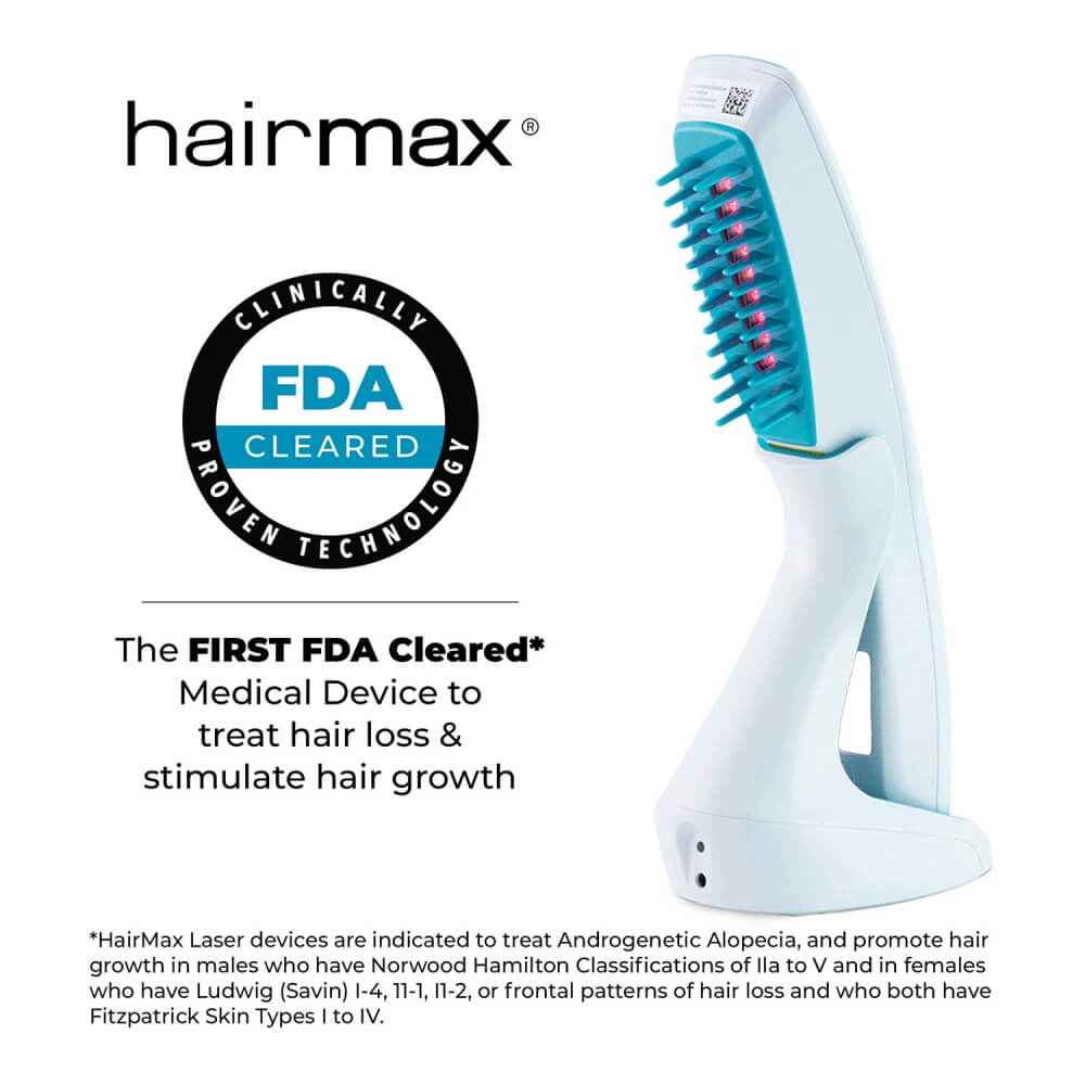 מברשת לייזר לטיפול בנשירת שיער והתקרחות hairmax