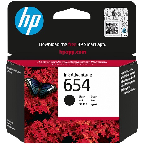 ראש דיו שחור מקורי HP &lrm;Ink Advantage 7FP39UE 654
